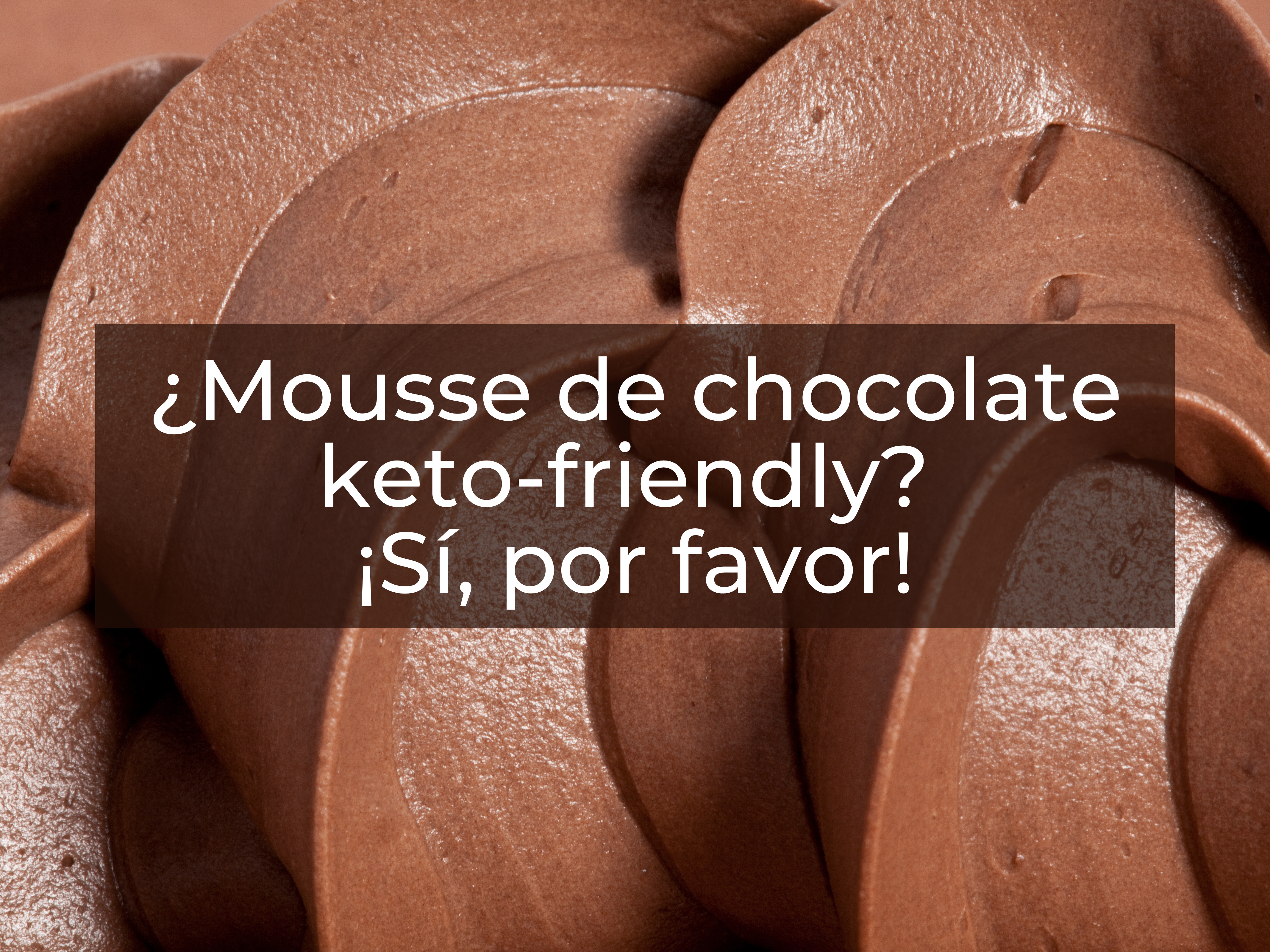 ¿Mousse de chocolate delicioso keto-amigable? ¡Sí, por favor!