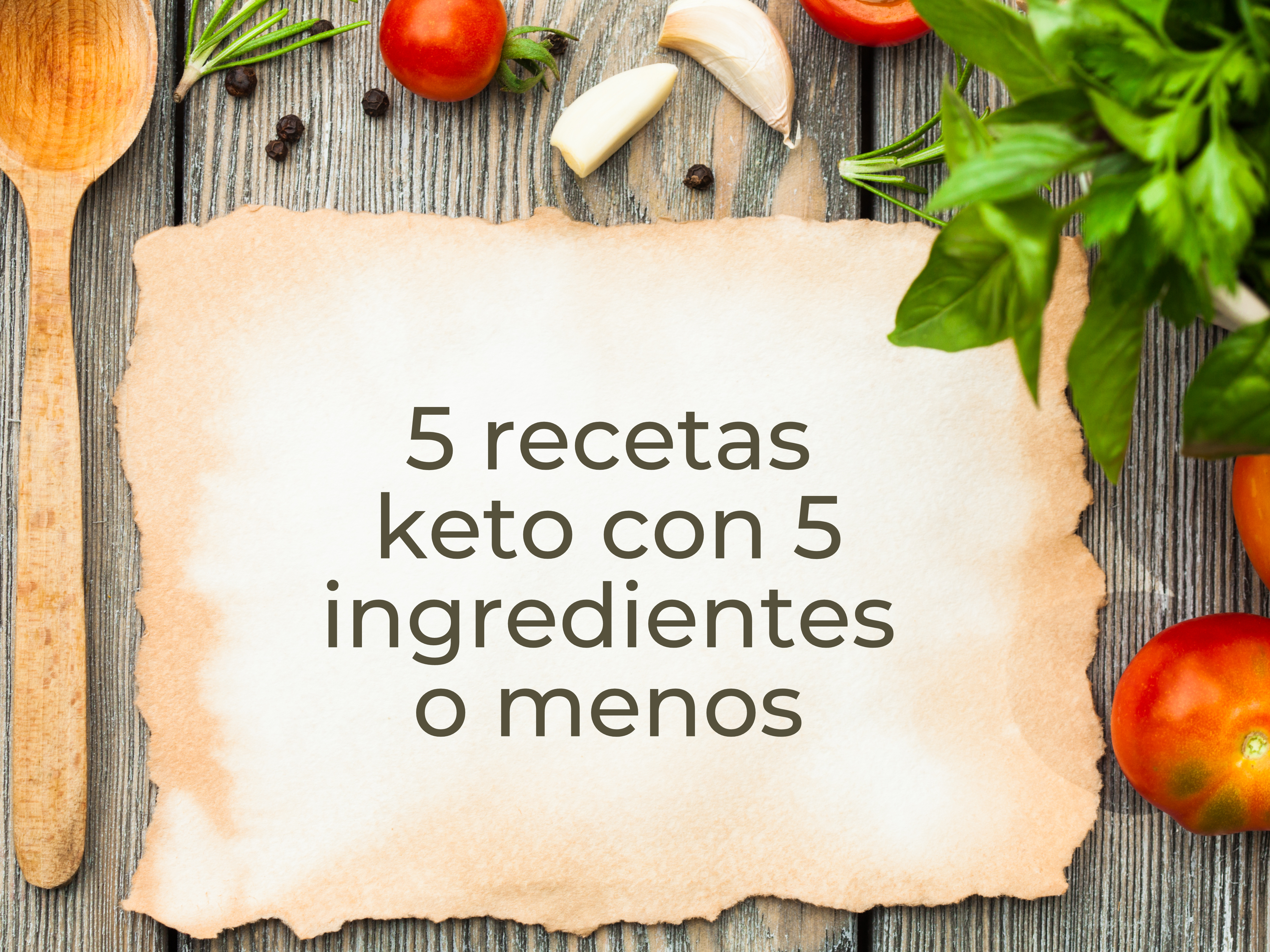 5 recetas keto con 5 ingredientes o menos