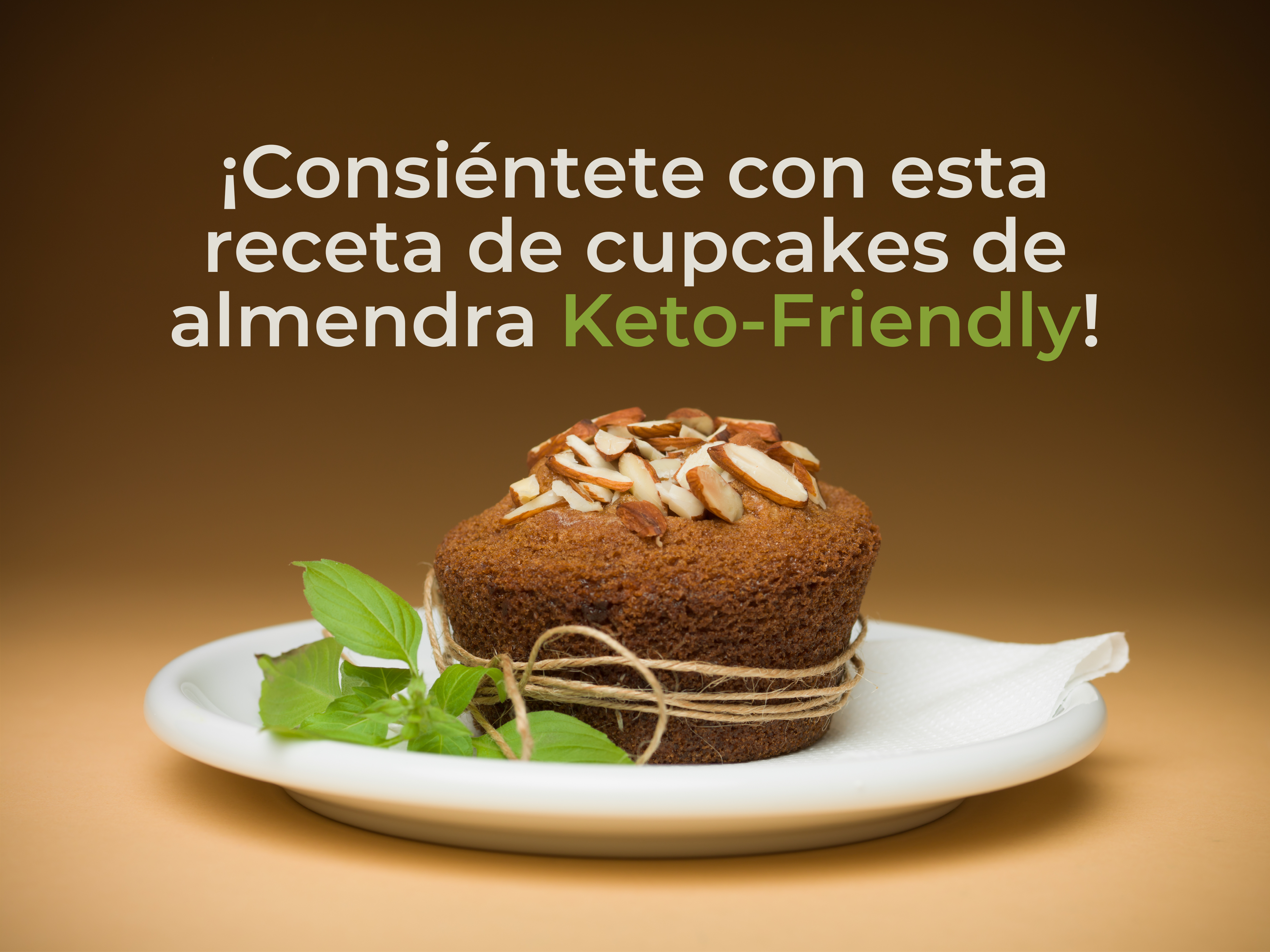 ¡Consiéntete con esta receta de cupcakes de almendra Keto-Friendly!