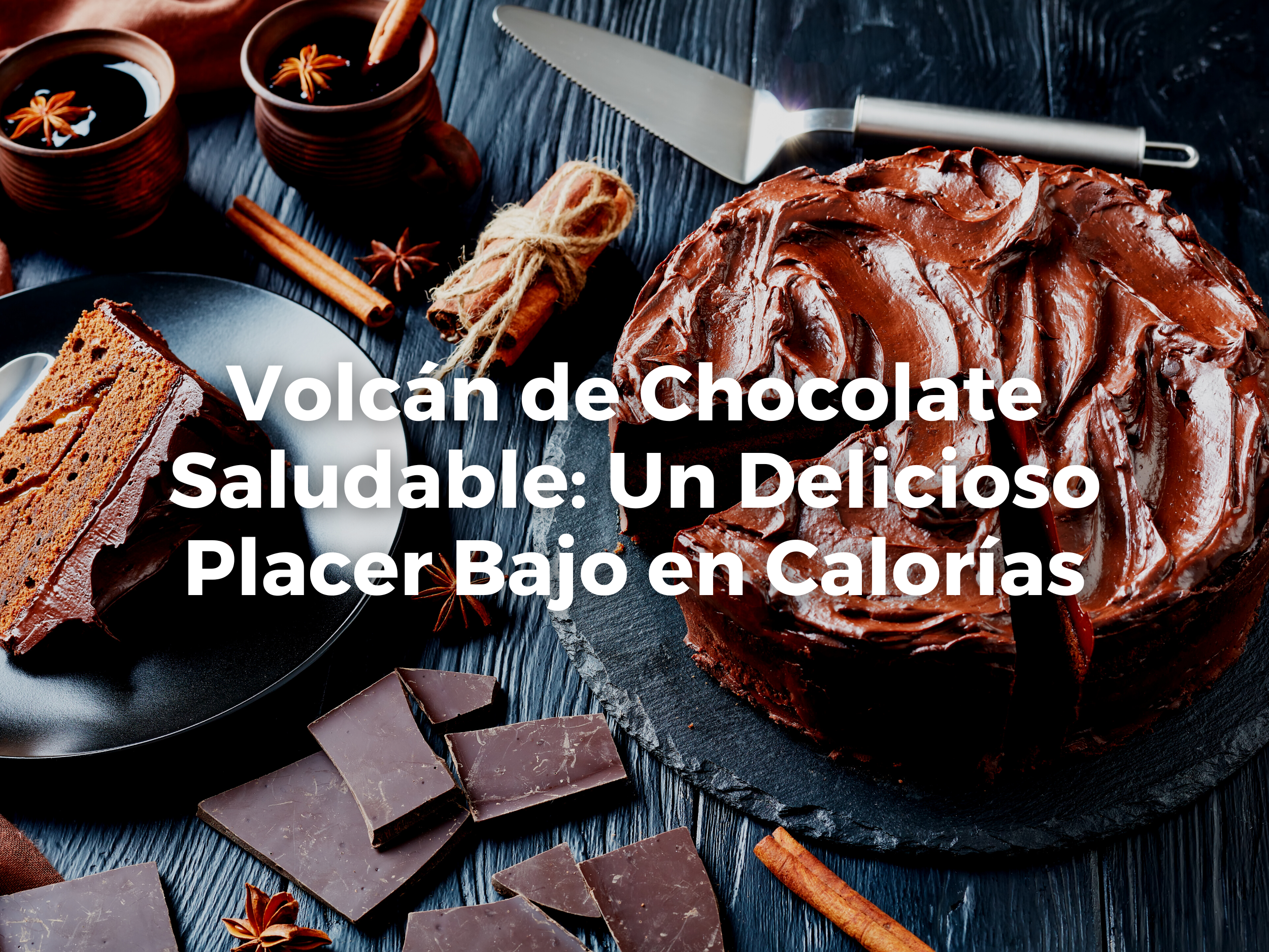 Volcán de Chocolate Saludable: Un Delicioso Placer Bajo en Calorías