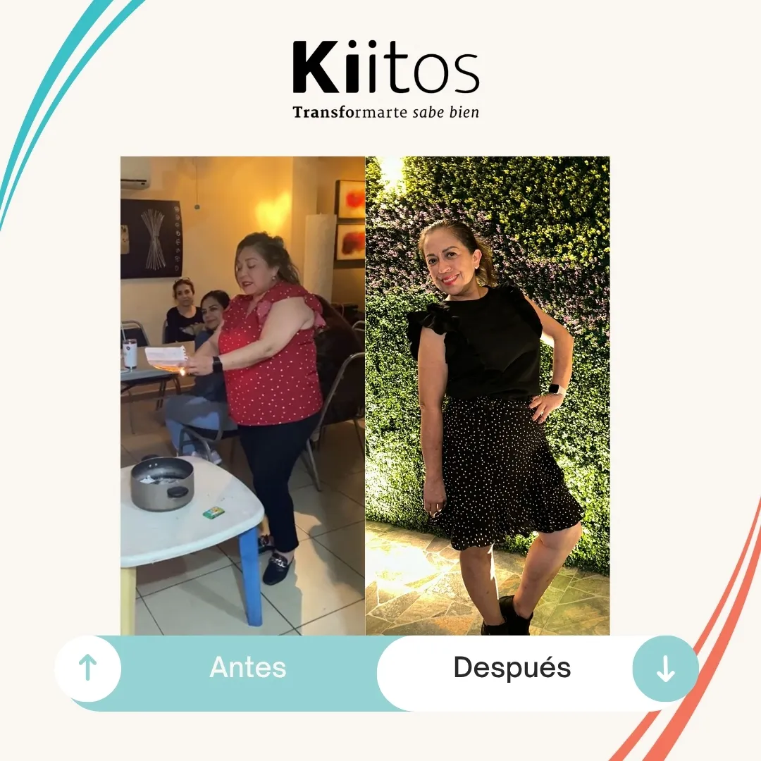 Fotografías de antes y después compartidas por la comunidad Kiitos 32
