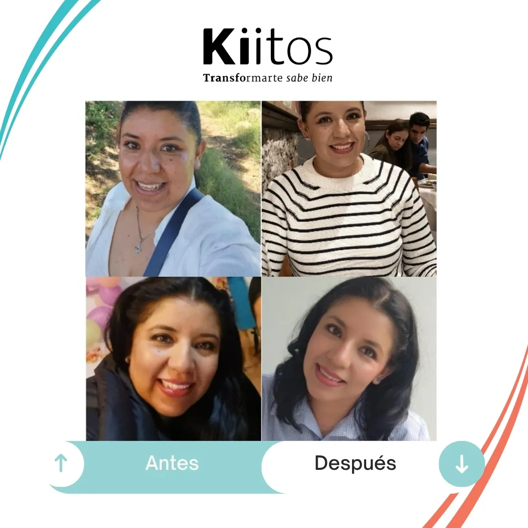 Fotografías de antes y después compartidas por la comunidad Kiitos 44