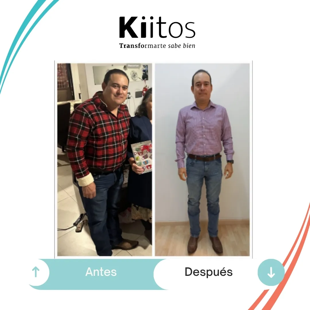 Fotografías de antes y después compartidas por la comunidad Kiitos 52