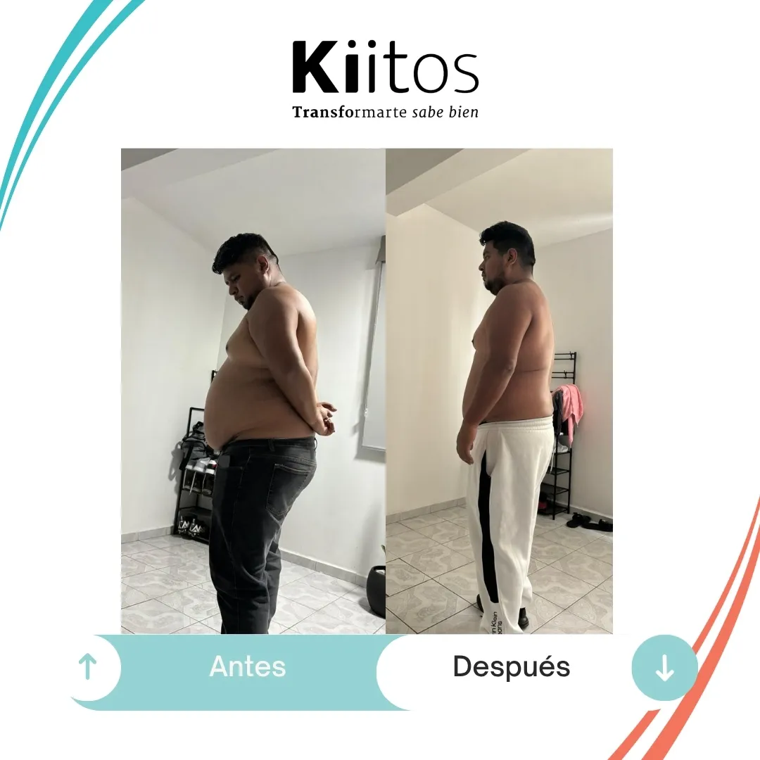 Fotografías de antes y después compartidas por la comunidad Kiitos 55