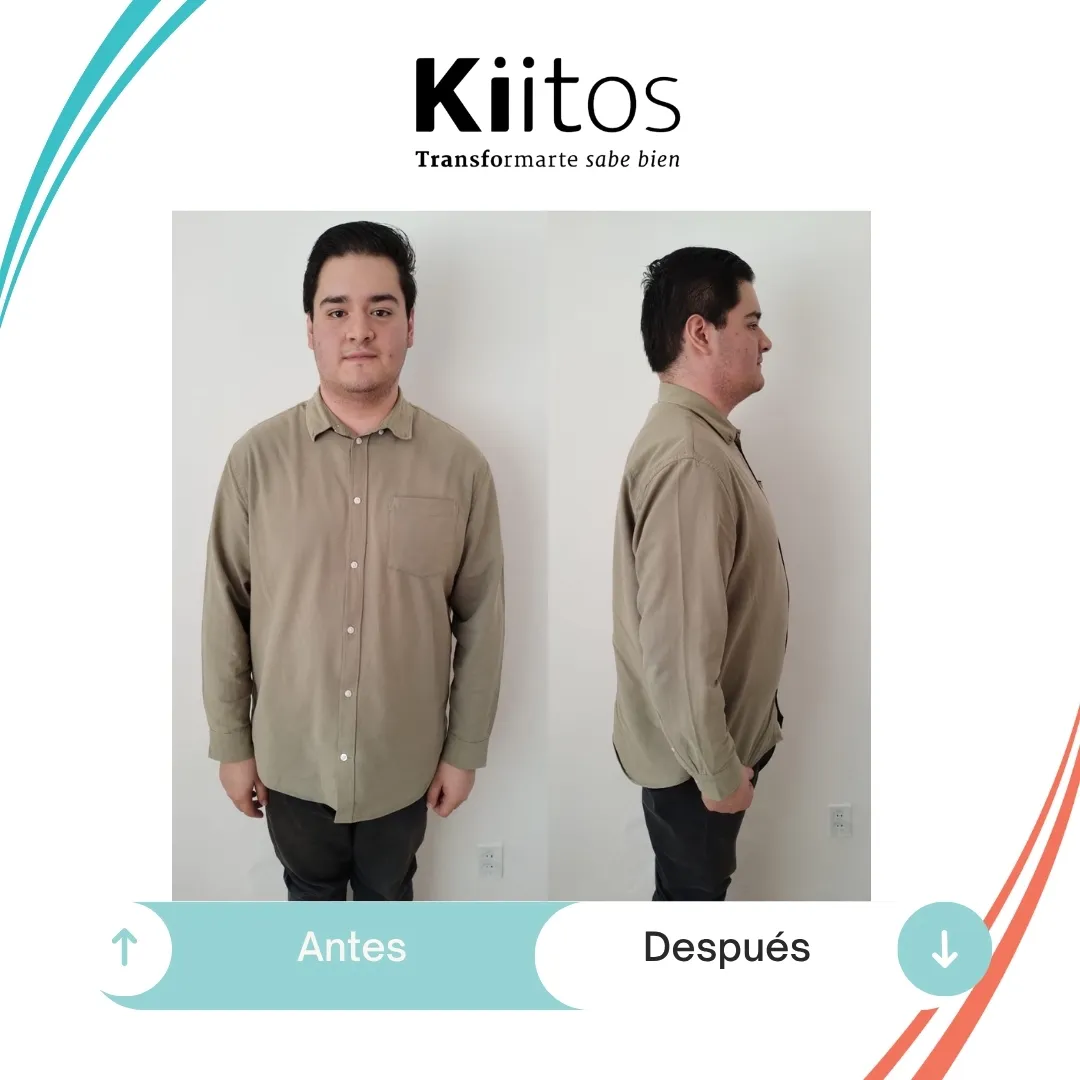 Fotografías de antes y después compartidas por la comunidad Kiitos 56